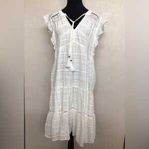 Knox Rose White Maxi Dress with Tassels